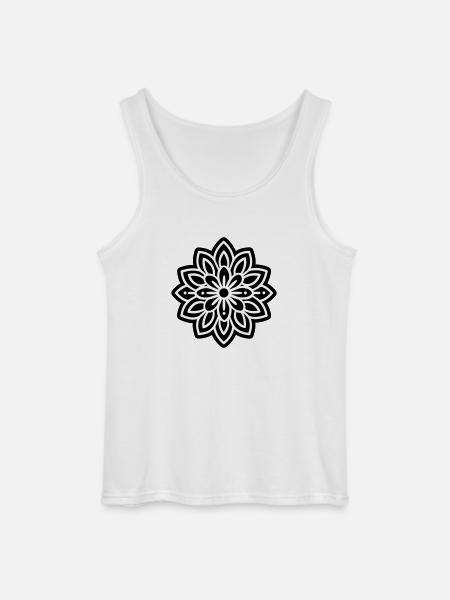 Blossom Mandala - Gildan Men’s Tank Top - white