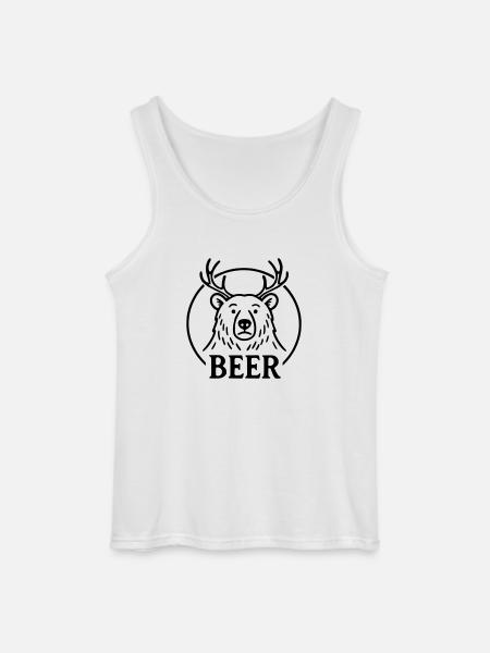 Beer - Gildan Men’s Tank Top - white