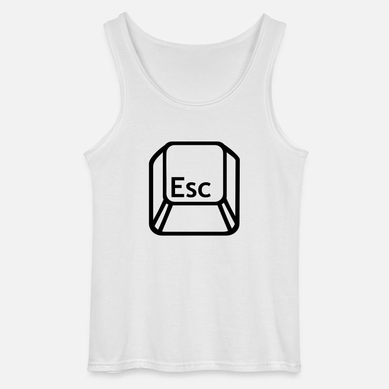 Esc Computer - Gildan Männer Tank Top - Weiß