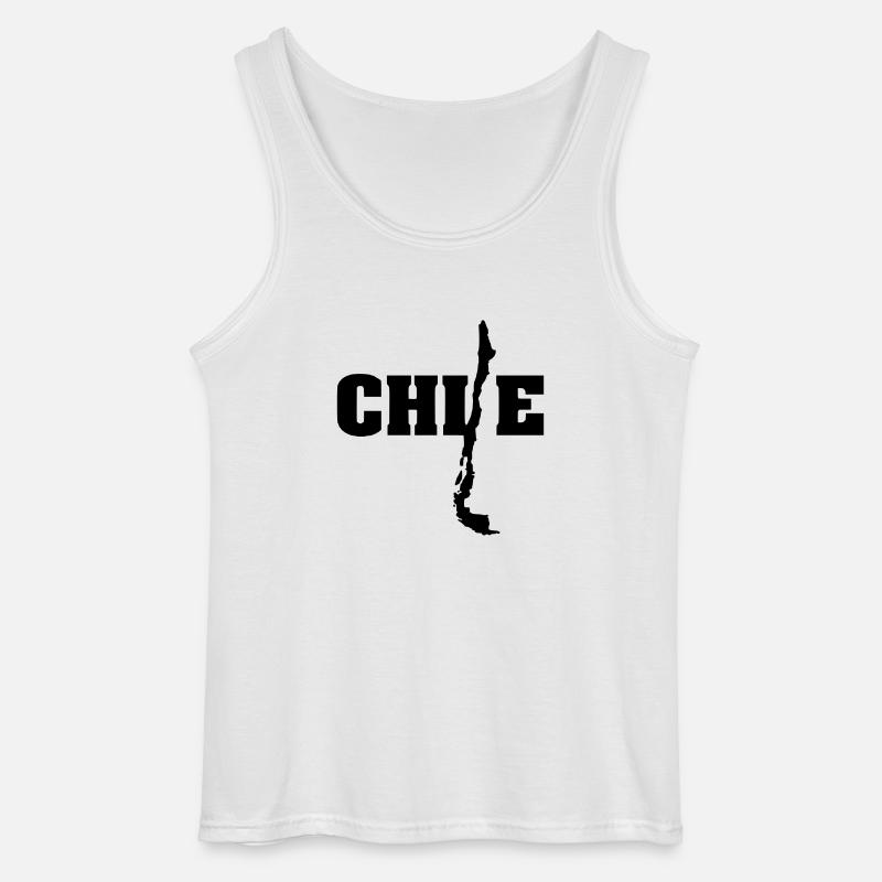 Chile (ID: 002004) - Gildan Männer Tank Top - Weiß