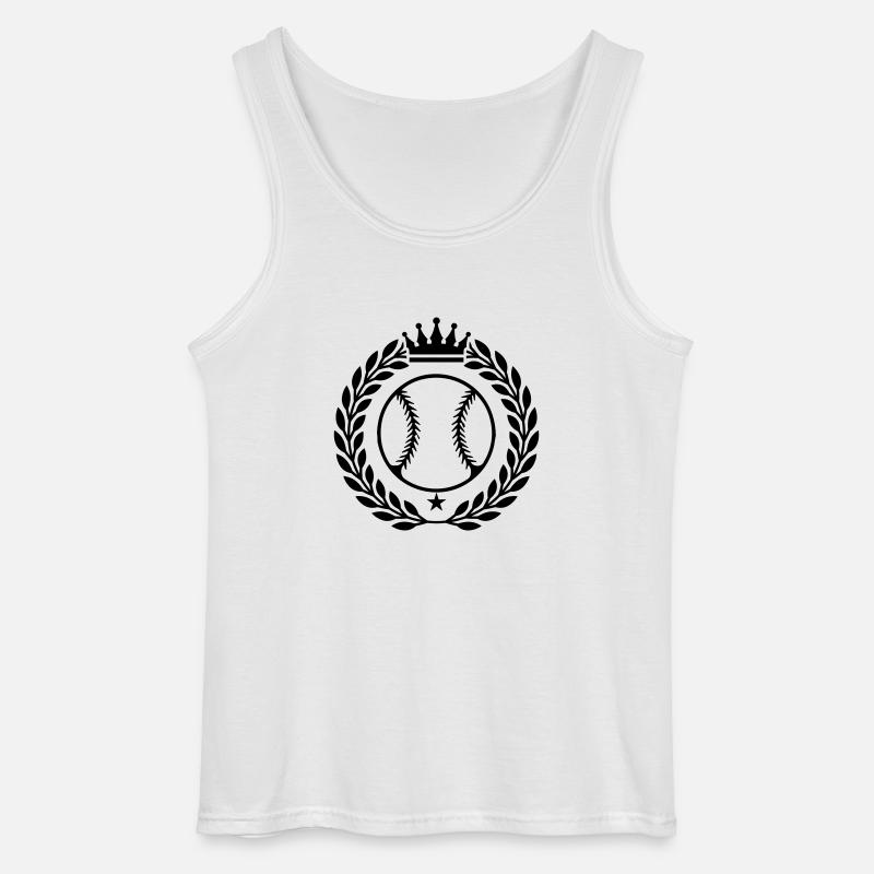 baseball wappen - Gildan Männer Tank Top - Weiß