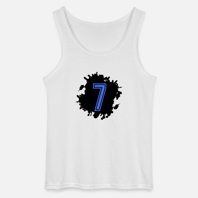 fleck 7 - Gildan Männer Tank Top - Weiß