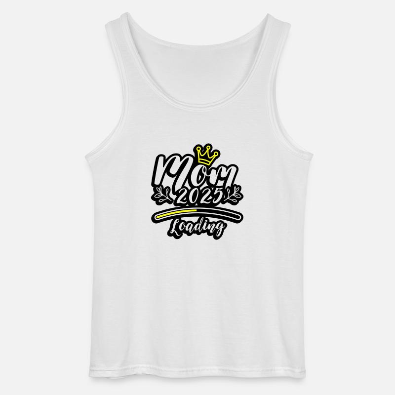 Mama 2025 Loading Mom - Gildan Männer Tank Top - Weiß