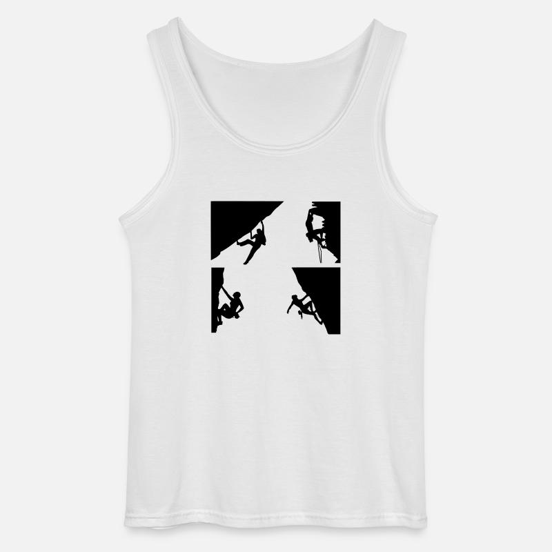 Klettern - Gildan Männer Tank Top - Weiß