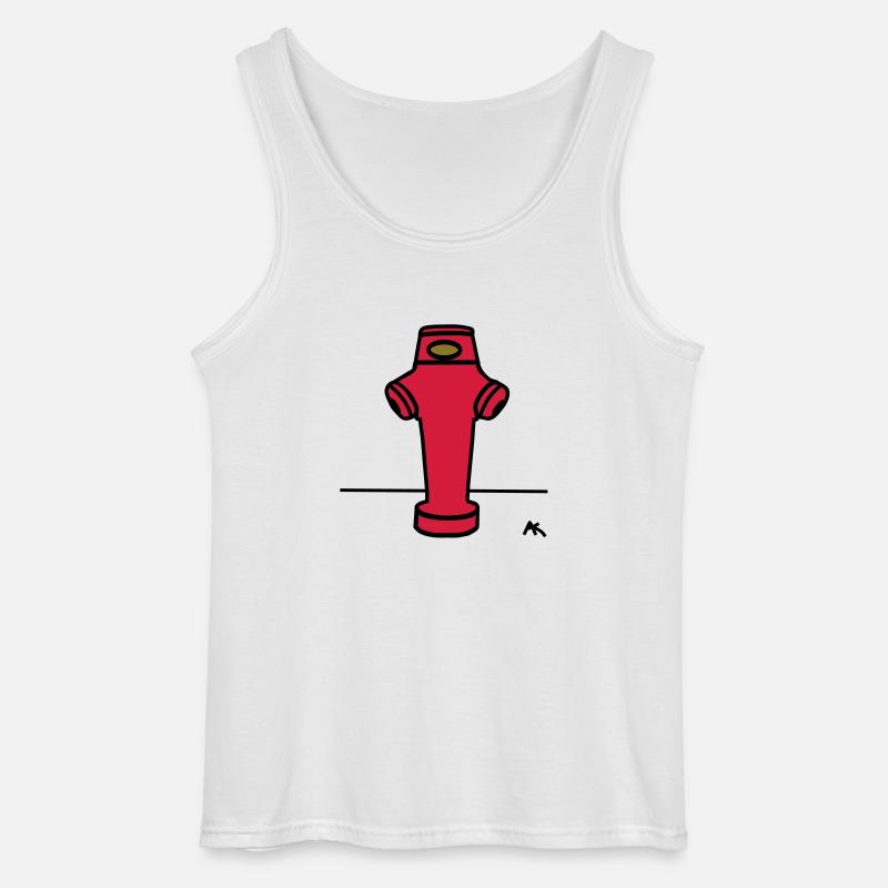 Wasserhydrant - Gildan Männer Tank Top - Weiß