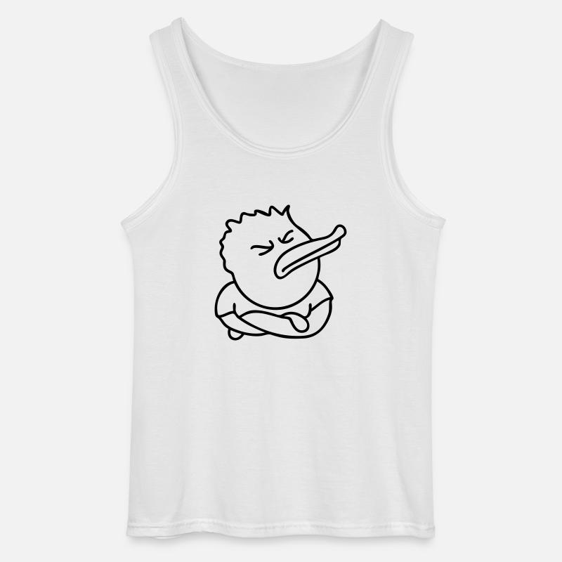 Offended Duck - Gildan Männer Tank Top - Weiß