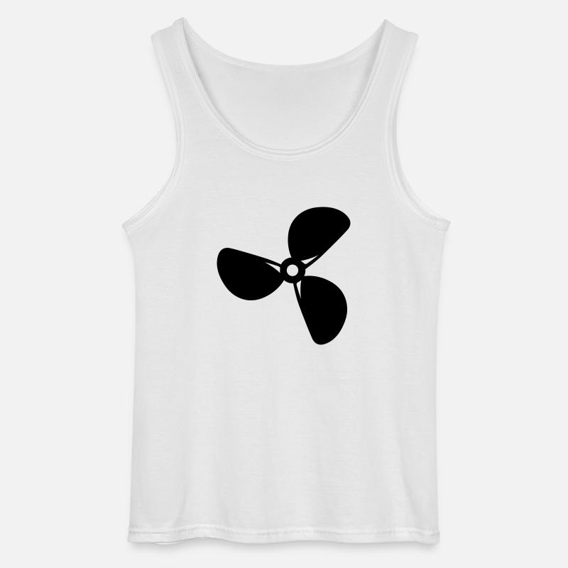Schiff - Gildan Männer Tank Top - Weiß