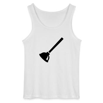 Plombier - Débardeur Gildan Homme - blanc - Devant - AI Model Male 185 dark (185cm)