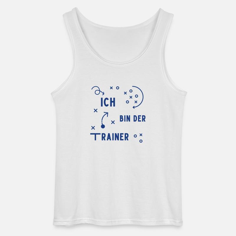 Ich bin der Trainer - Gildan Männer Tank Top - Weiß