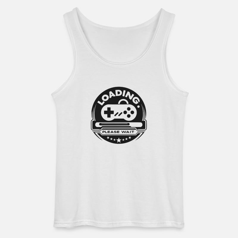 Loading Please Wait - Gildan Men’s Tank Top - white