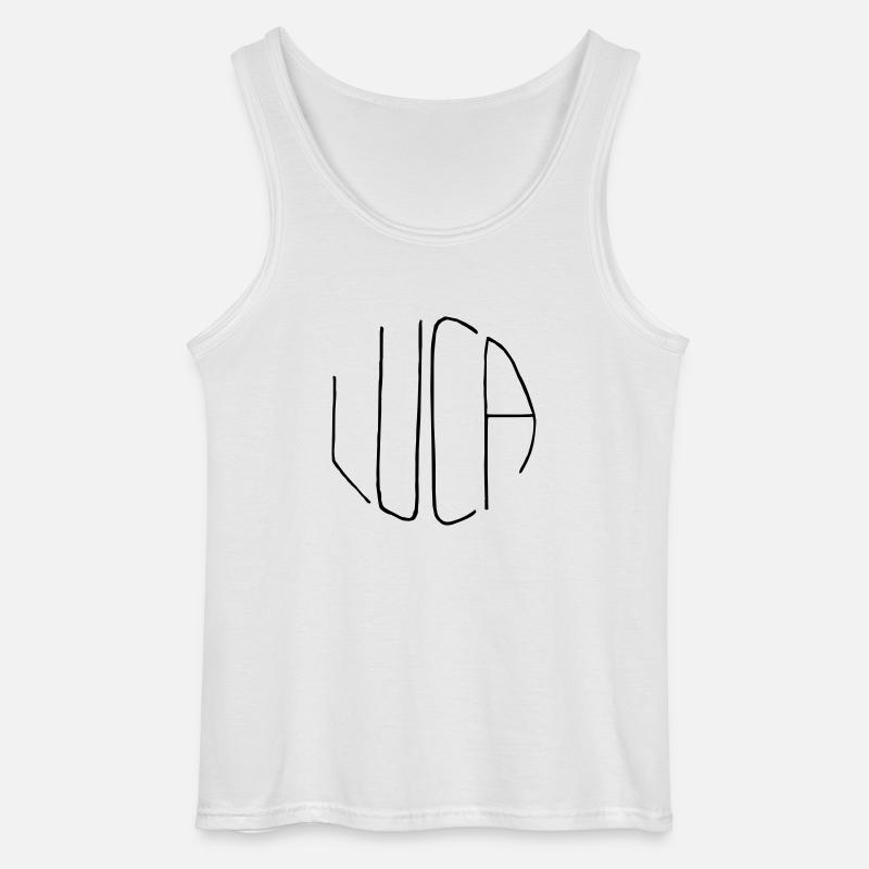 Luca - Gildan Männer Tank Top - Weiß