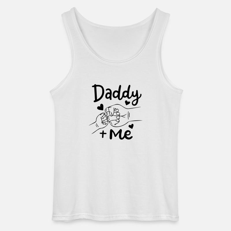 Papa, ich - Gildan Männer Tank Top - Weiß