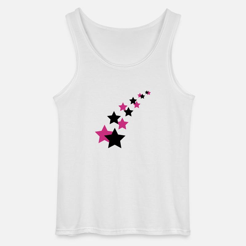Sterne - Gildan Männer Tank Top - Weiß