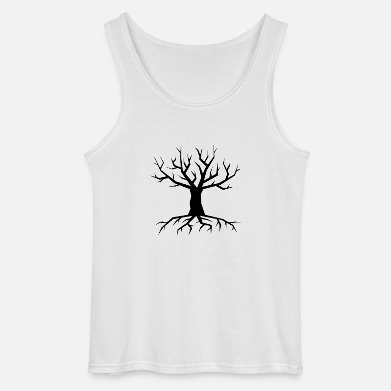 Tree - Gildan Männer Tank Top - Weiß