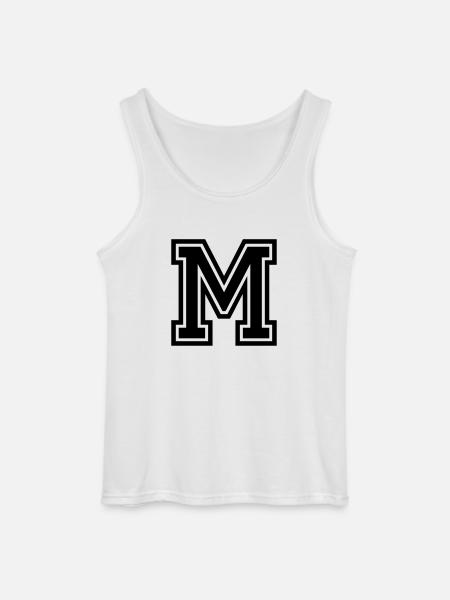 M - Gildan Männer Tank Top - Weiß