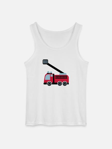 Fire engine - Gildan Men’s Tank Top - white