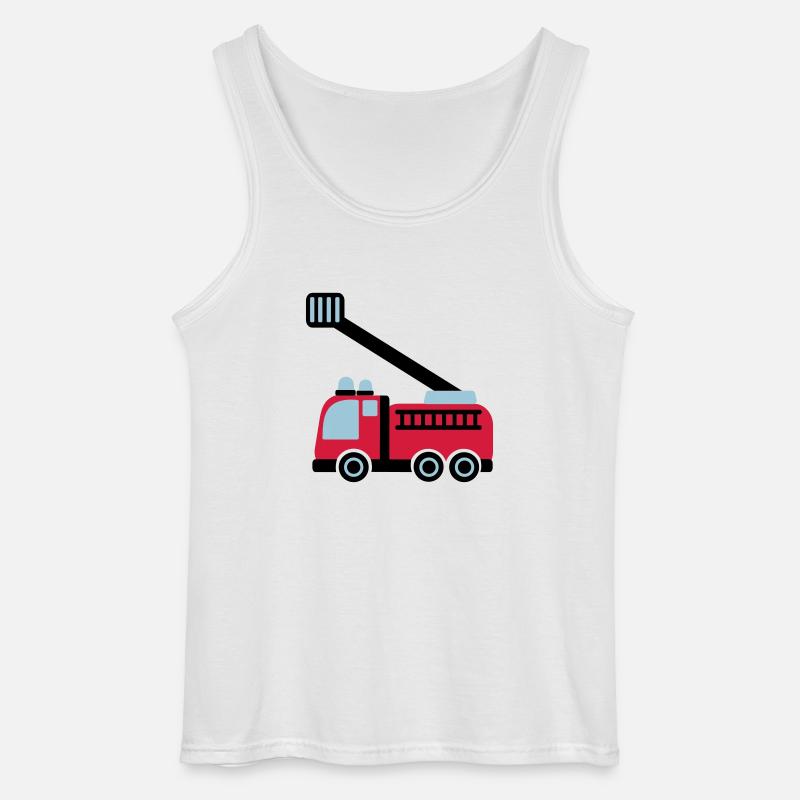 Fire engine - Gildan Men’s Tank Top - white
