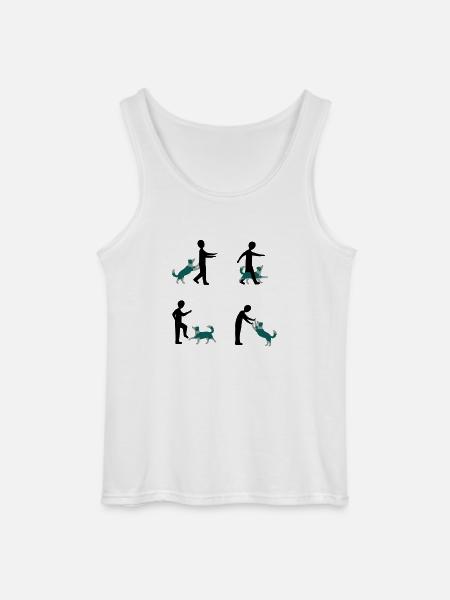 Dog Dancing 3-1 - Gildan Men’s Tank Top - white
