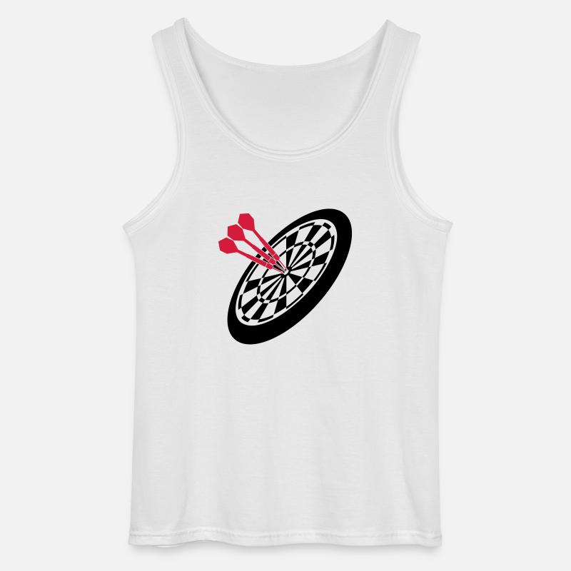 Dart Sport - Gildan Männer Tank Top - Weiß