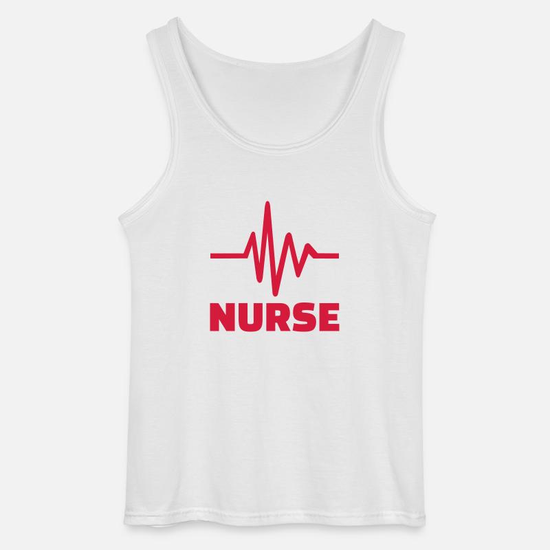 Krankenschwester - Gildan Männer Tank Top - Weiß