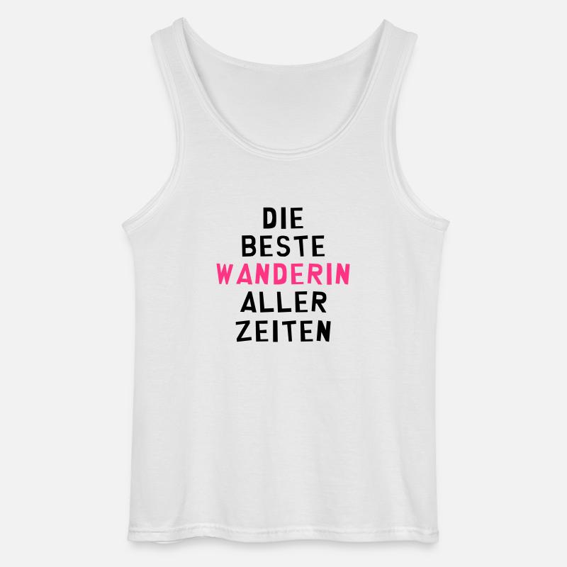 Wanderer / Wanderin / Wandern / Treck / Steigen - Gildan Männer Tank Top - Weiß