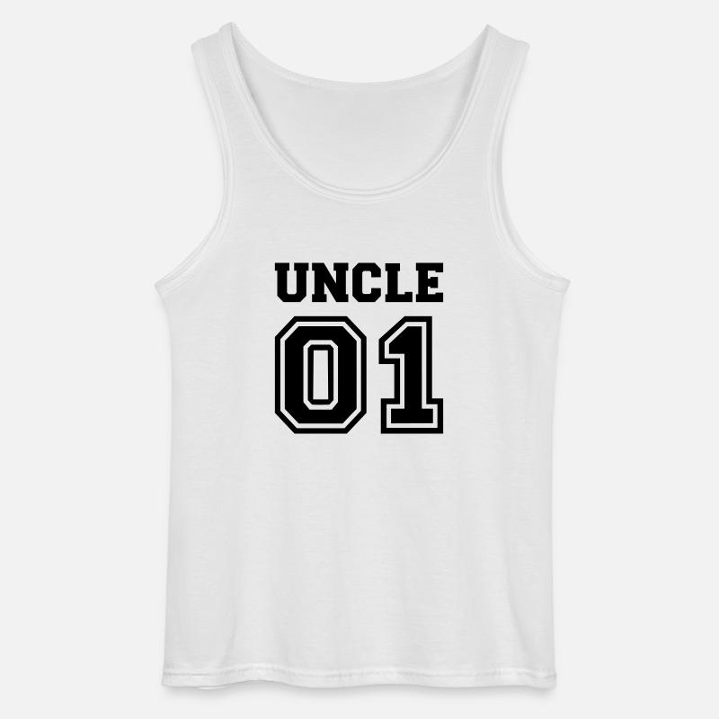 Onkel - Gildan Männer Tank Top - Weiß