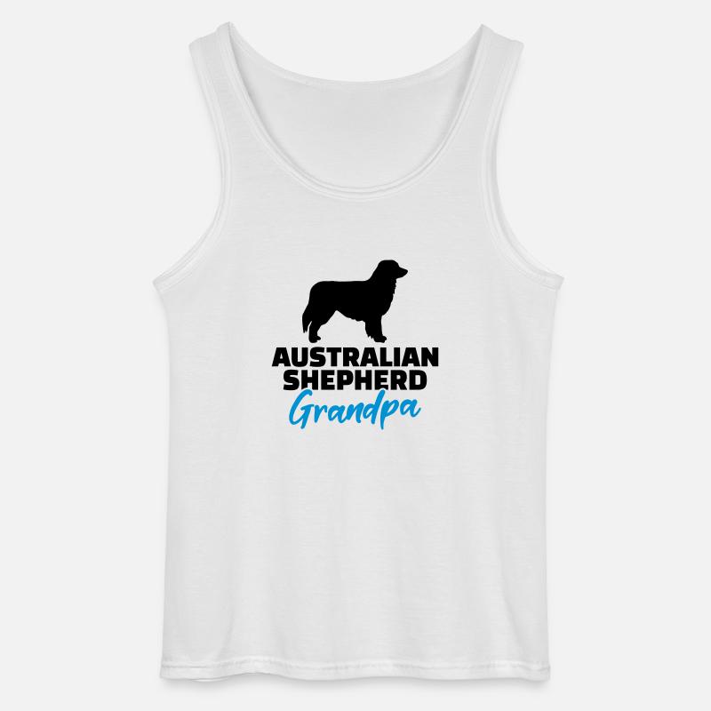 Australian Shepherd - Gildan Männer Tank Top - Weiß