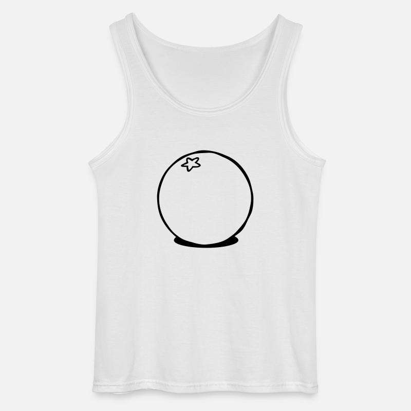 Vegetarisch Orange Obst - Gildan Männer Tank Top - Weiß