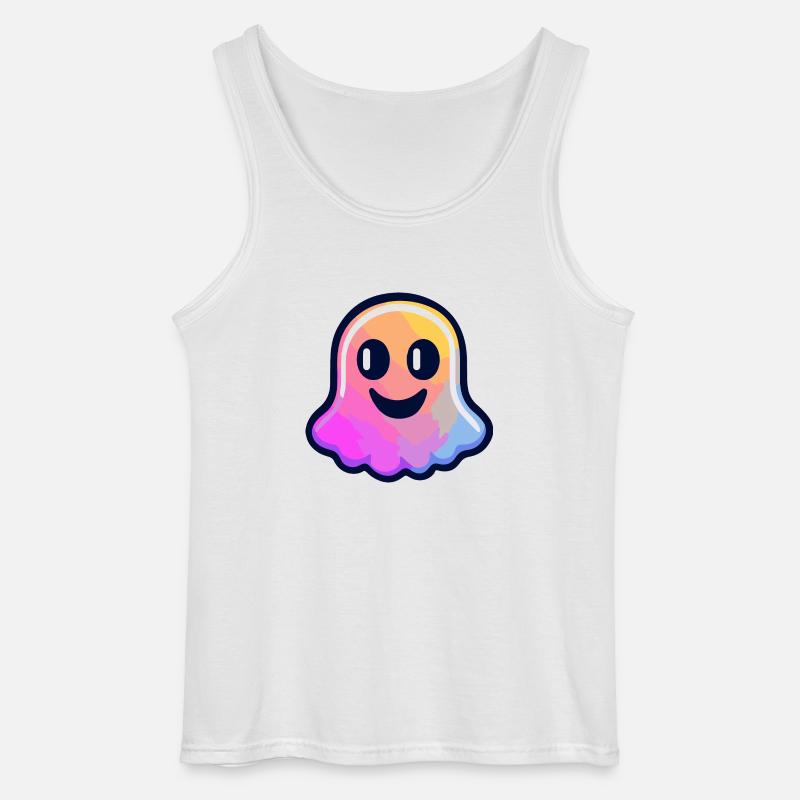 Geist Halloween Bunt - Gildan Männer Tank Top - Weiß