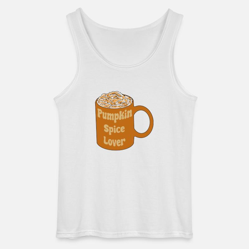Pumpkin Spice Lover - Gildan Männer Tank Top - Weiß