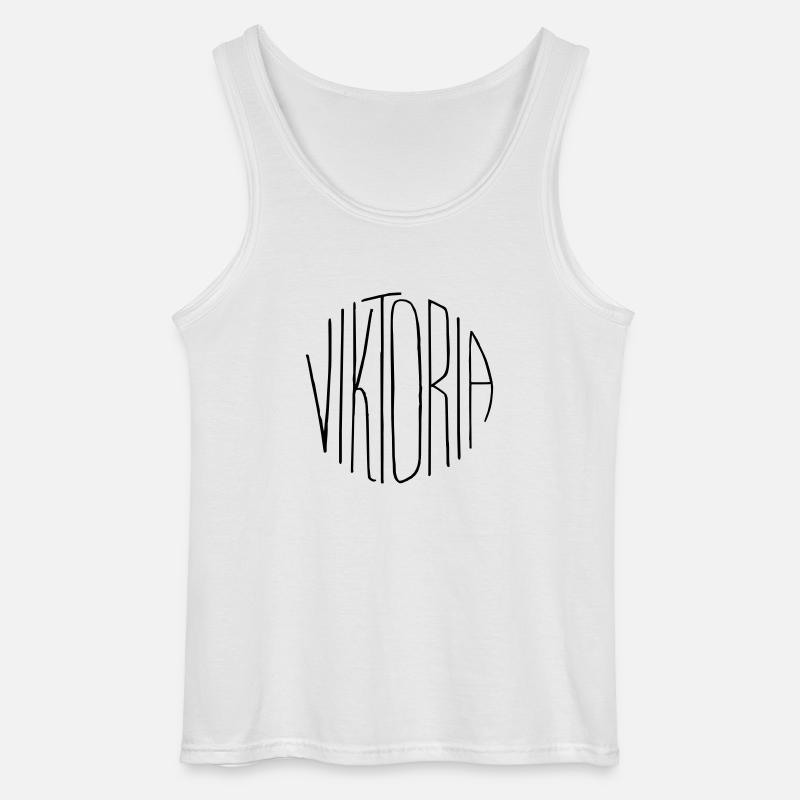 Viktoria - Gildan Männer Tank Top - Weiß