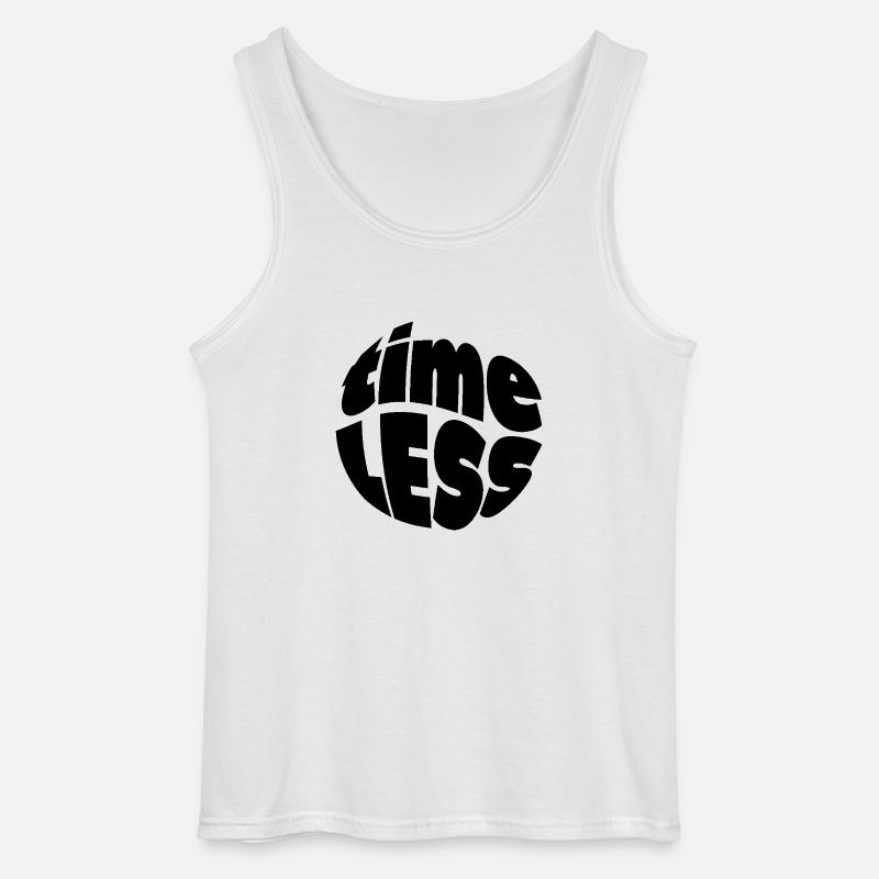 Zeitlos Timeless Entspannt Geschenkidee - Gildan Männer Tank Top - Weiß