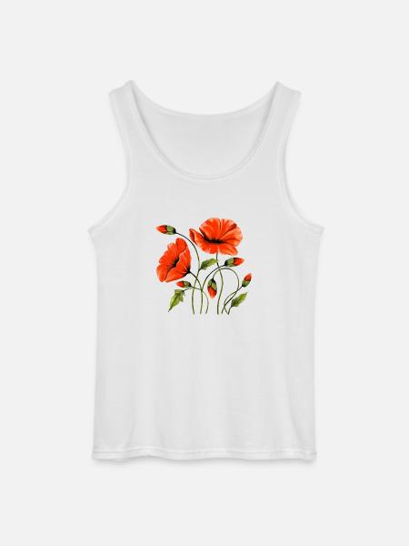 Blumen - Gildan Männer Tank Top - Weiß