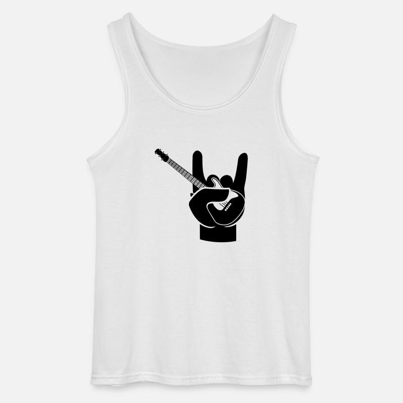 Lets rock - Gildan Männer Tank Top - Weiß
