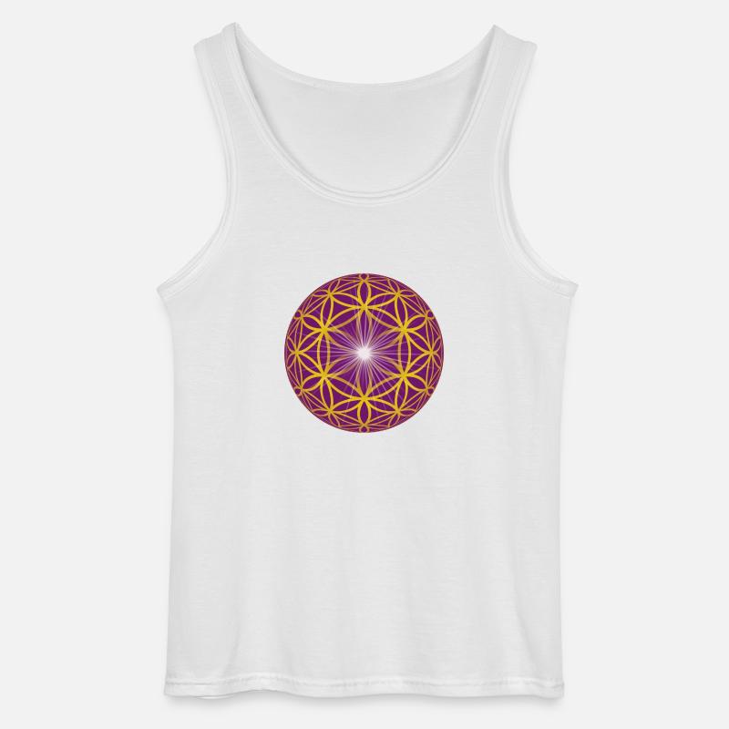 Blume des Lebens - Light - Gildan Männer Tank Top - Weiß