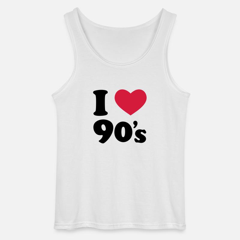 90's - Gildan Männer Tank Top - Weiß
