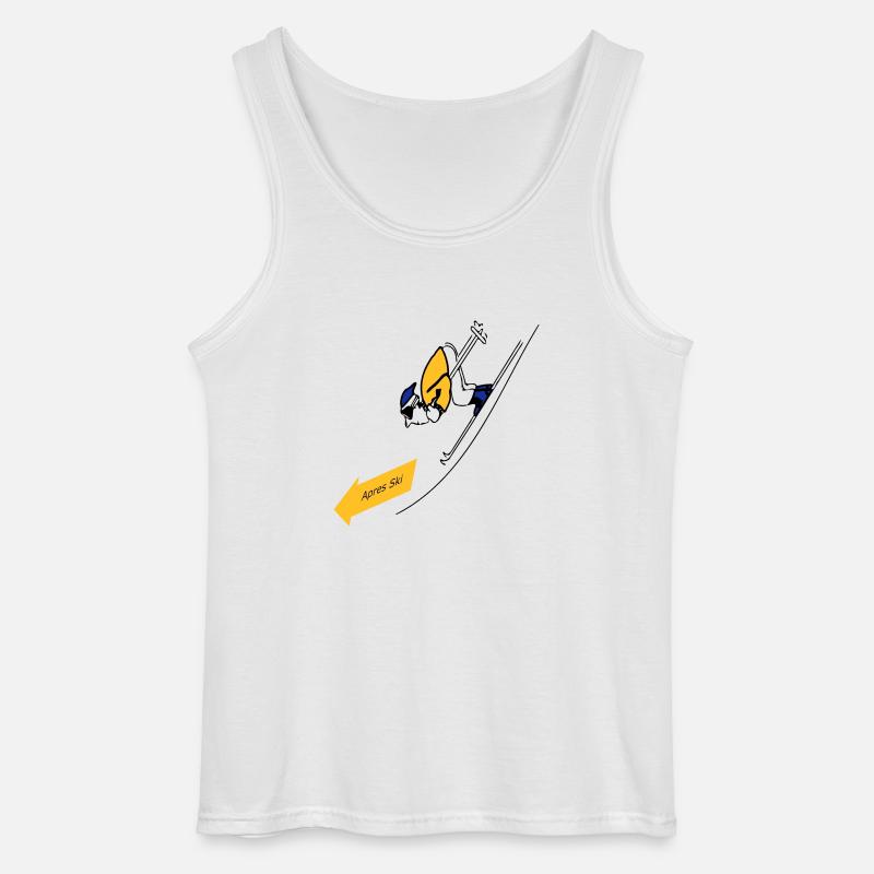 "Apres ski" by Claudia-Moda - Gildan Men’s Tank Top - white