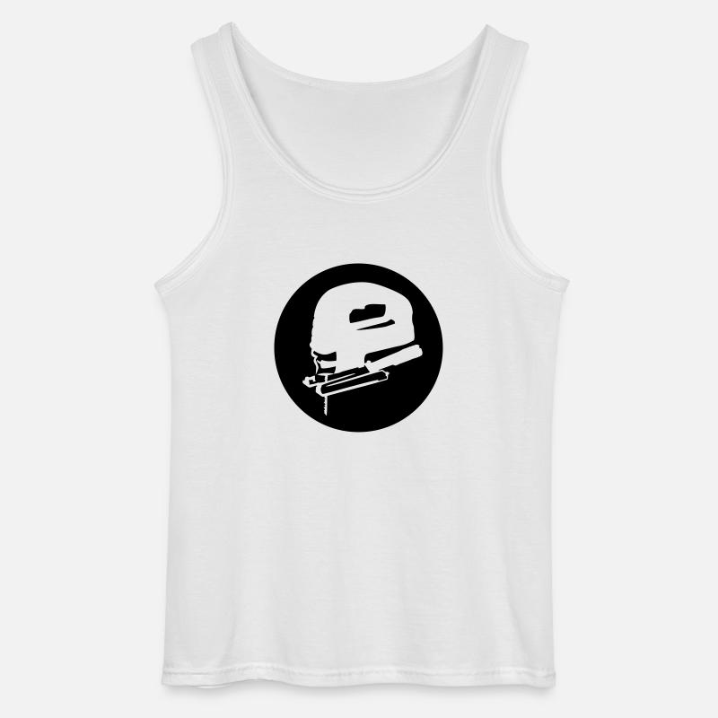 Stichsäge - Gildan Männer Tank Top - Weiß