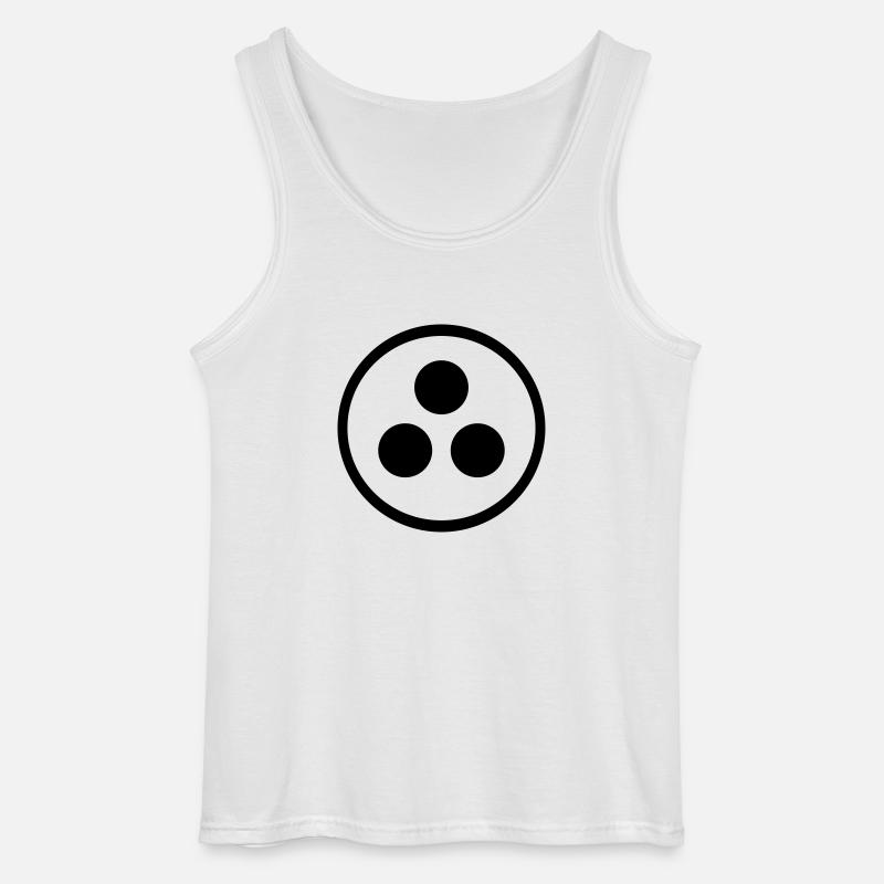 Blindenzeichen - Gildan Männer Tank Top - Weiß