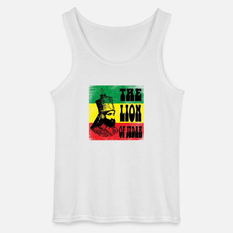 Reggae - Gildan Männer Tank Top - Weiß