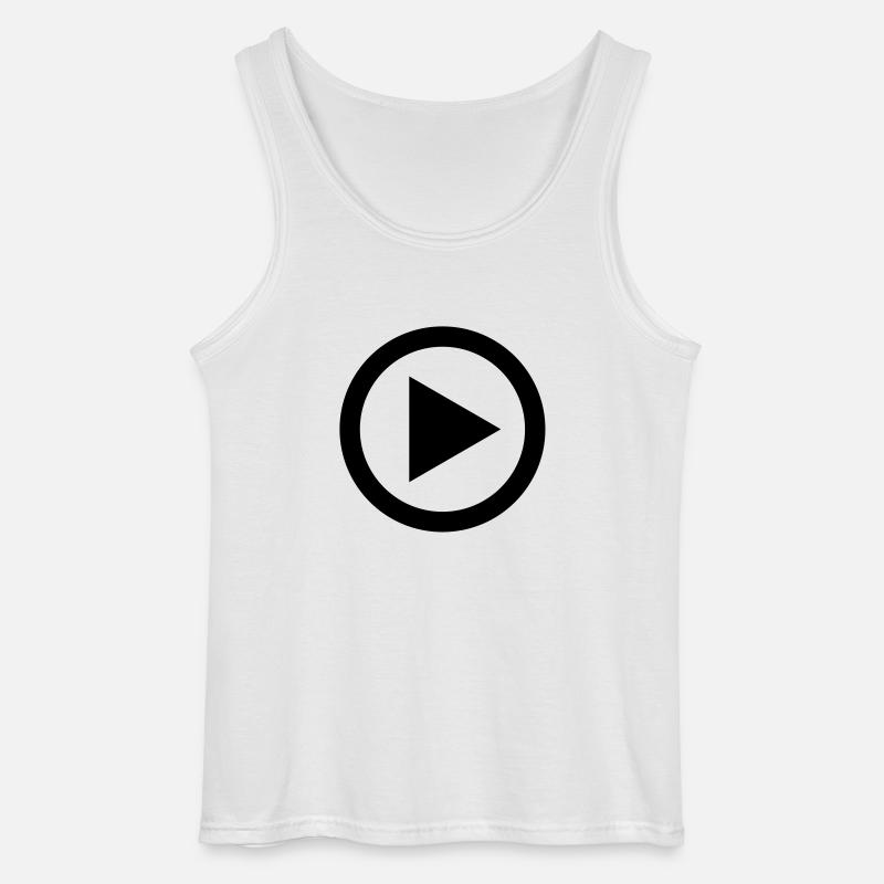 play - Gildan Männer Tank Top - Weiß