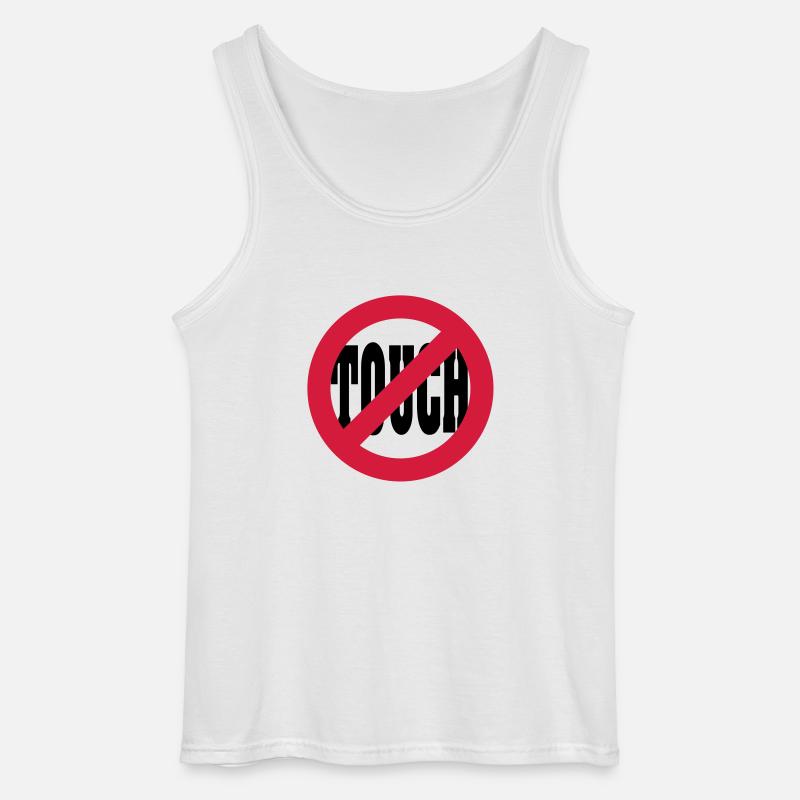 Don´t touch - Gildan Männer Tank Top - Weiß