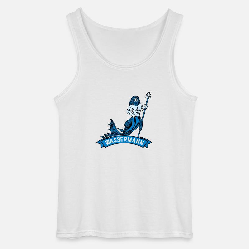 Wassermann - Gildan Männer Tank Top - Weiß