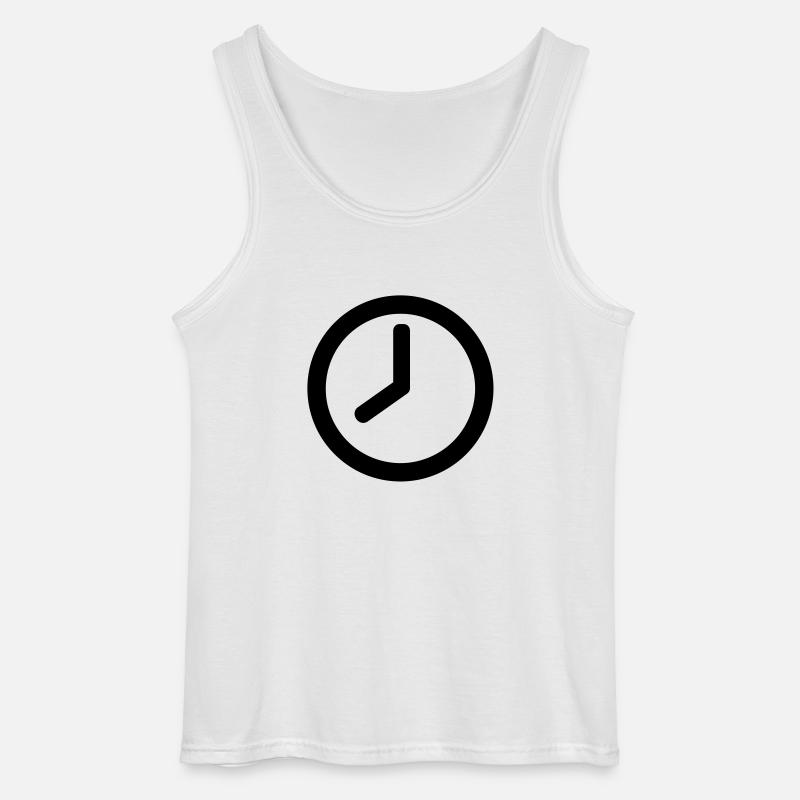 Uhr - Gildan Männer Tank Top - Weiß