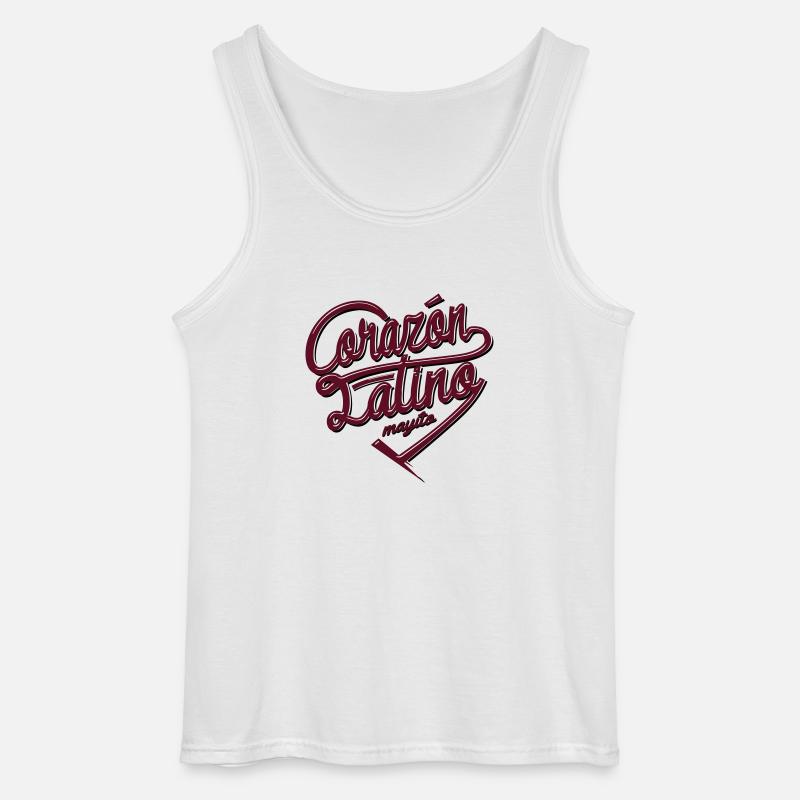 corazonlatino - Gildan Männer Tank Top - Weiß