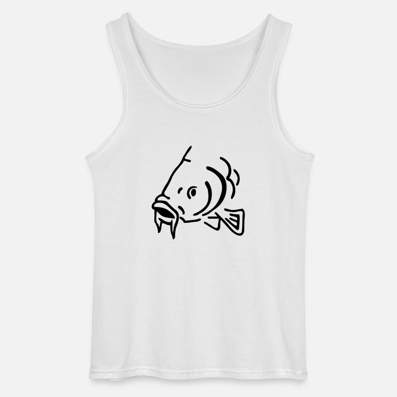 Fisch - Gildan Männer Tank Top - Weiß