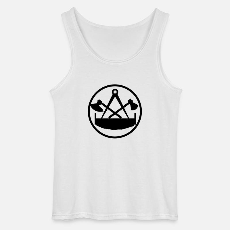 zimmermann - Gildan Männer Tank Top - Weiß