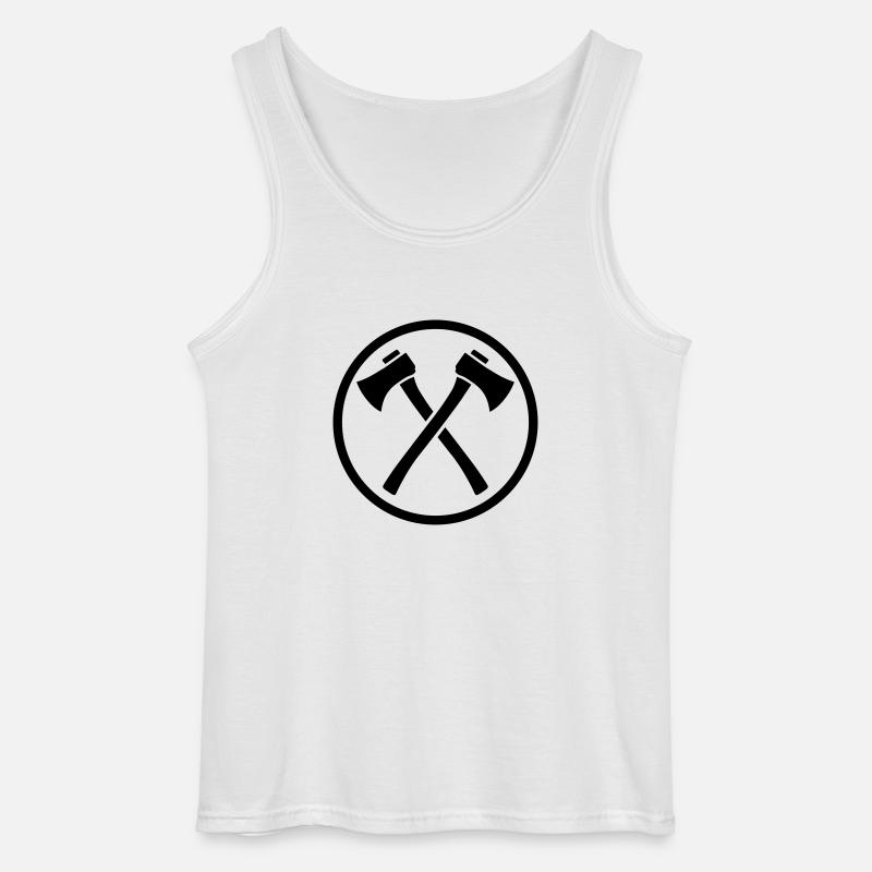 Axt - Gildan Männer Tank Top - Weiß