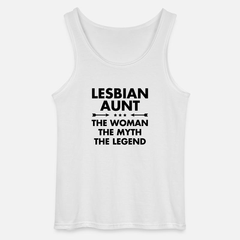 Lesbian Aunt - Gildan Männer Tank Top - Weiß