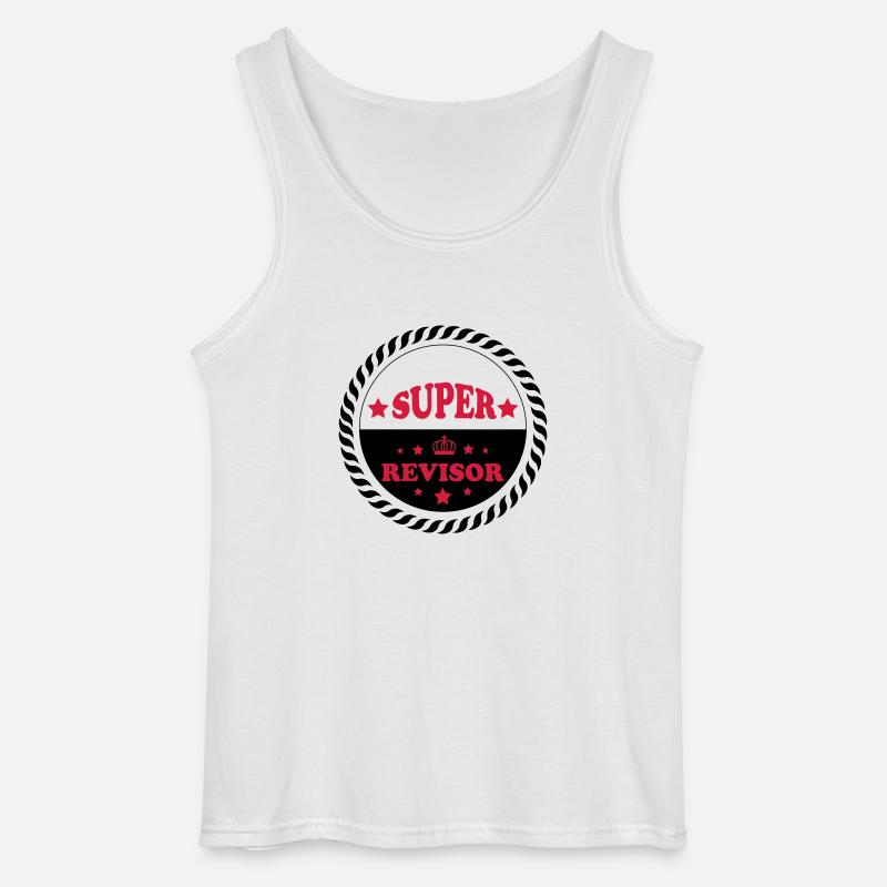 Super revisor - Gildan Männer Tank Top - Weiß